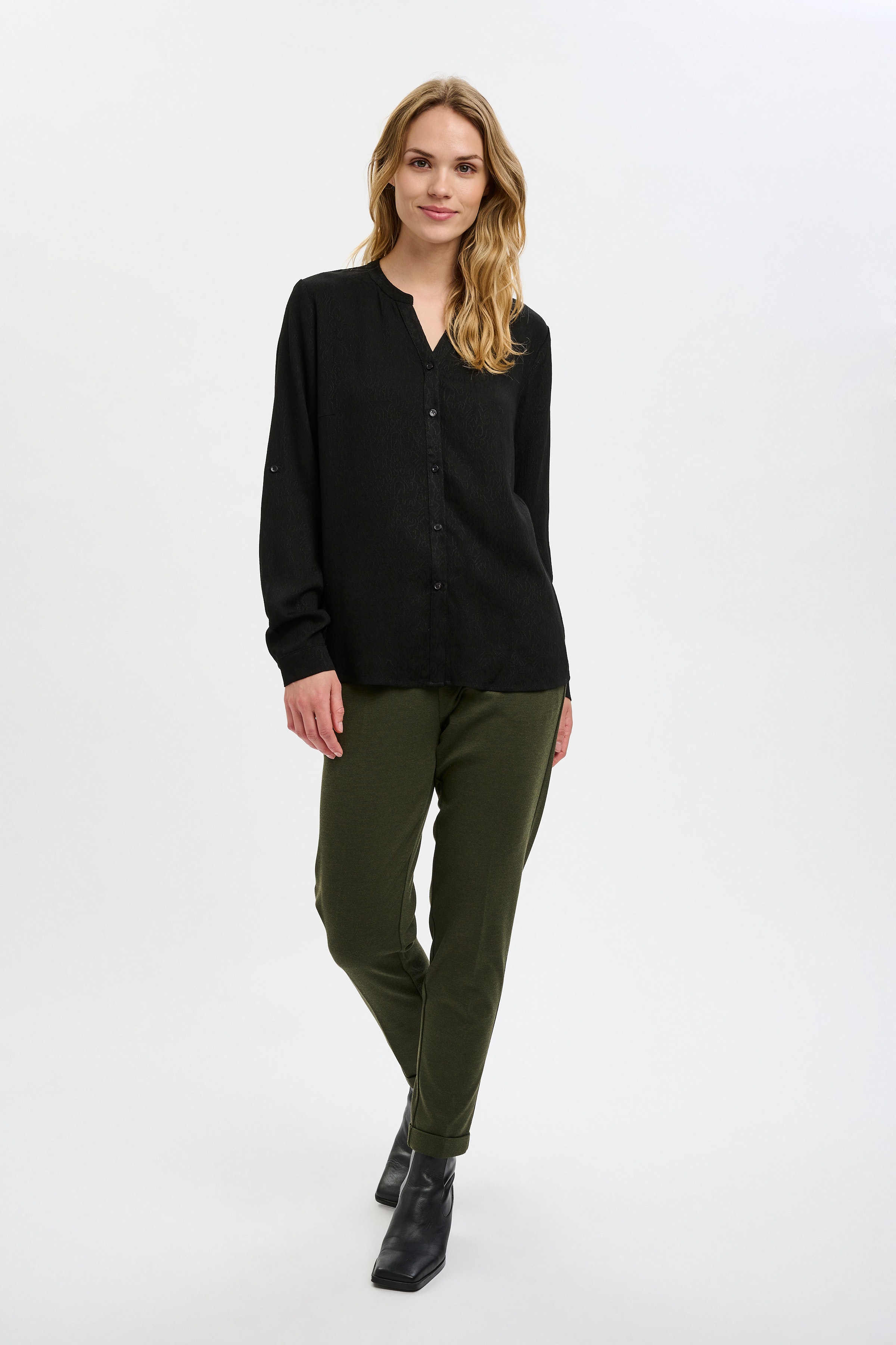 Langarm-Hemdbluse LOOKBOOK FRONT 10590112-100121